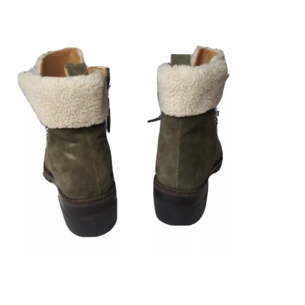 Rebecca Minkoff Jaylin Combat Boots Women’s Size 6.5 M Olive Green